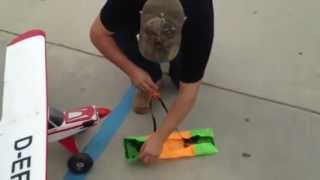 RC parachute drop Fun Cub