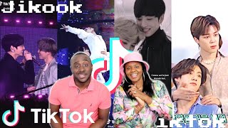 WE NEEDED A WARNING! 😳JIKOOK TIKTOK COMPILATION | Couples Reaction