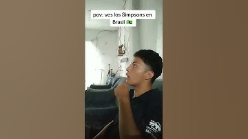 Cuando ves los Simpson en Brasil 🇧🇷 #shorts #humor #viral