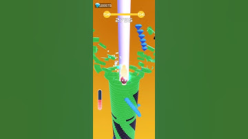 Stackball satisfied 3D gameplay level Max #shorts #stackball #trending #trap