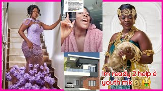Asantewaa gives free tips on how 2 make huge money online on her 30th birthday&shows off NEW Mansion