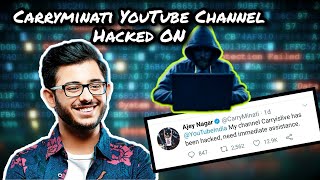 #Carryminati Youtube Channel Hacked ON || MJL Vlog