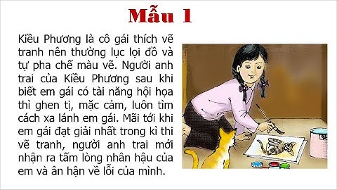 7 mẫu tham khảo tóm tắt bức tranh của em gái tôi - sgk Ngữ văn 6 tập 2
