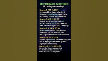 Best Husbands by Birthdate | Numerology Secrets of Marriage Compatibility #shorts