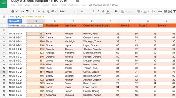 Unique Function in Google Sheets