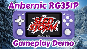 Sled Storm Gameplay Demo On Anbernic RG351P Handheld Video Game Console - RetroPie Guy