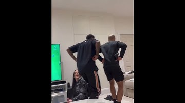 Emerson Royal and Lucas Moura do pigeon dance after scoring vs Richarlison on FIFA
