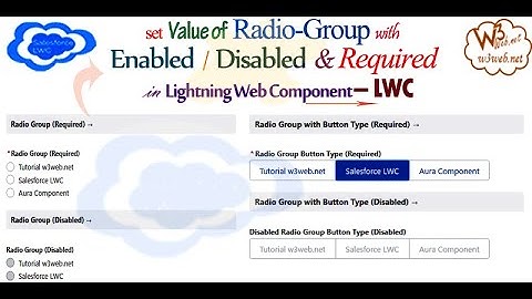 how to set/get required value of ‘Radio Group’  and display selected value in Salesforce LWC