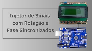 Sinais de Rotação e Fase com Arduino e Shield display 20X4