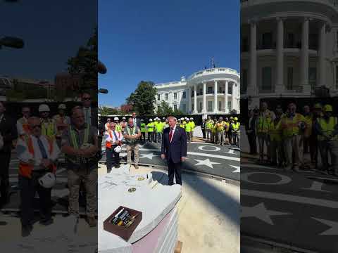 President Trump: I want to give a lot of credit to the construction crews. There’s nobody like them.