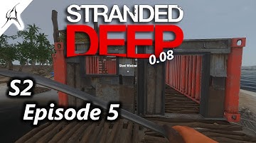 STRANDED DEEP - HALF WALLS, DOORS AND ARCHES - S2E5 ( AIRPLANE WRECK )
