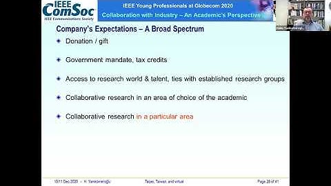 Collaboration with Industry: An Academic