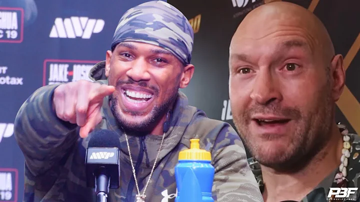 ANTHONY JOSHUA PRESS CONFERENCE CRASHED BY "GREEDY BELLY" TYSON FURY & JOHN FURY MADNESS