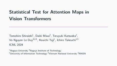 [ICML 2024] Statistical Test for Attention Maps in Vision Transformers