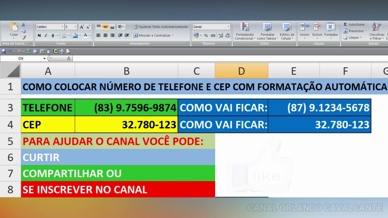 como-colocar-preenchimento-de-c-lula-do-excel-no-formato-de-cep-e