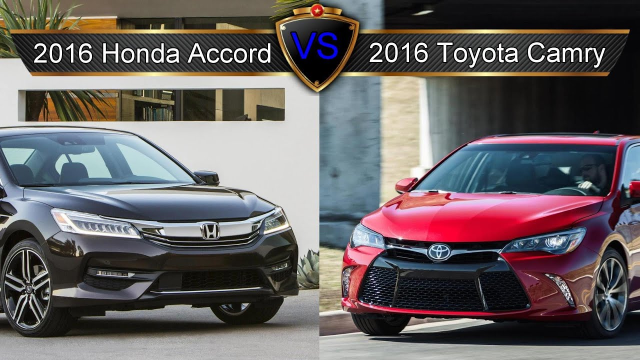 2016 Honda Accord vs. Toyota Camry: By the Numbers - YouTube