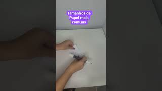 Vc conhece os tamanhos mais comuns? #papelaria #diy #papel #viral #tutorial