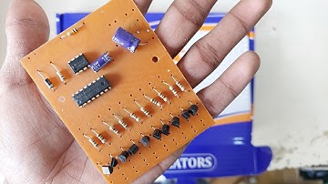 10 Channel led Chaser with Adjustable Speed Circuit CD4017 And 555 Timer Ic