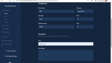 Hotel PMS MyHotelPMS.com how to add room