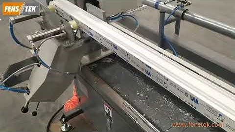 Fenstek upvc window making machine two head water slot milling machine TAWSM3