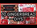 10 MUST SEE DOLLAR TREE CHRISTMAS GINGERBREAD DIYS | BAKING THEME CHRISTMAS DIYS