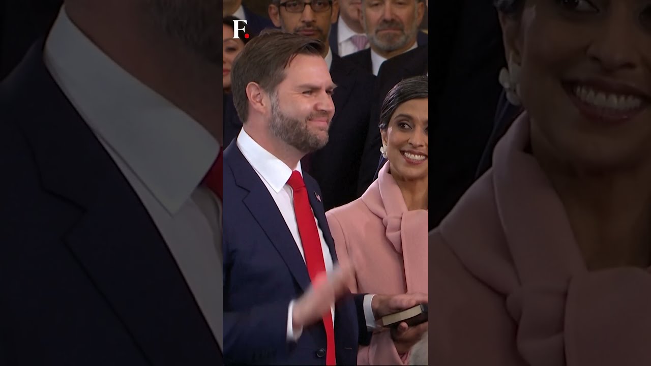 Trump Inauguration JD Vance Sworn In As The Vice President Of US Subscribe To Firstpost N18G