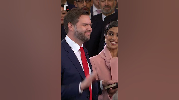 Trump Inauguration: JD Vance Sworn In as the Vice President of the US | Subscribe to Firstpost |N18G