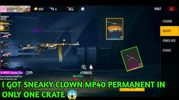 I GOT SNEAKY CLOWN MP40 PERMANENT IN ONLY ONE CRATE IN HOLI EVENT FROM FREEFIRE 😱 REDMI 7A
