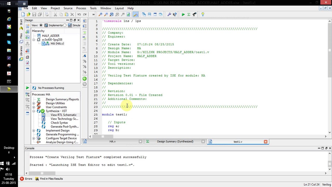 testbench-creation-in-verilog-using-xilinx-tool-youtube