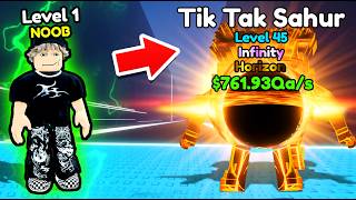 Starting Over as NOOB with MAX LEVEL TIK TAK SAHUR in Be Flash For Brainrots Roblox.. screenshot 3