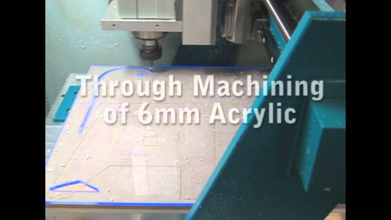Boxford A3HSRmi² Router - Acrylic Machining Using Vacuum Bed - YouTube