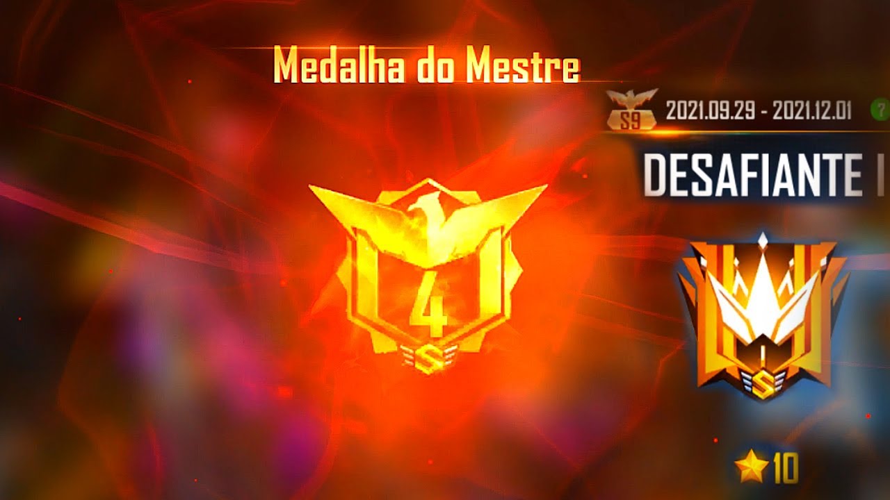 Free Fire (FF) > Conta nível 61 - Gemada e mestre ranqueada atual ( 9  camisas de mestres)