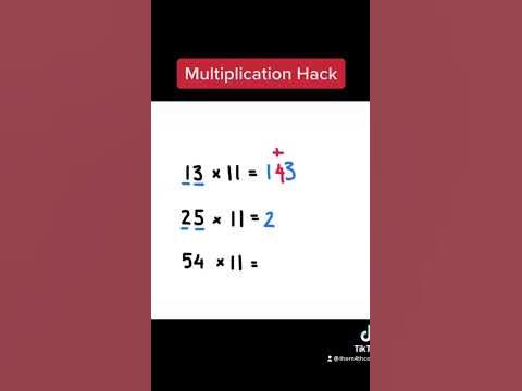 Multiplying Numbers /Timetables Hack - YouTube