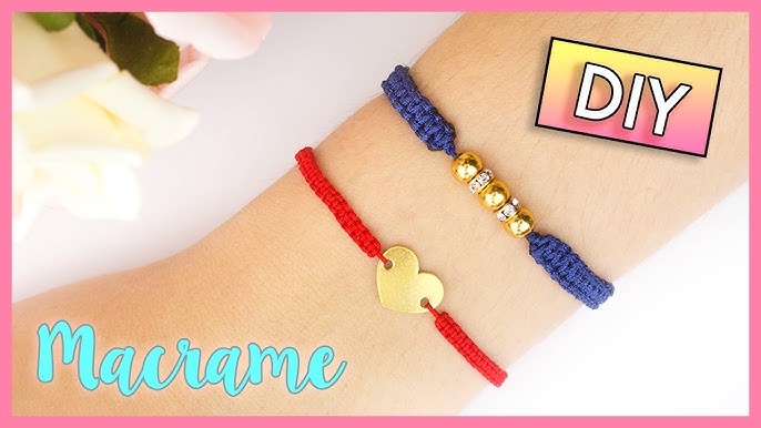 DIY Adjustable Friendship Bracelet with Alphabet Beads – Hemptique