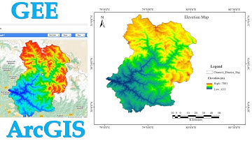Elevation Map Creation in ArcGIS From GEE Dem || SRTM dem analysis
