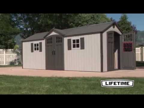 lifetime 20x8 storage shed 60127 - youtube