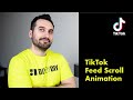 Tiktok feed scroll animation in css and js