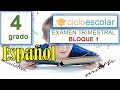 Examenes Cuarto Grado Bloque 1