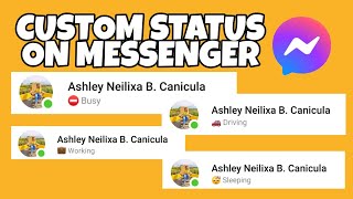 CUSTOM STATUS ON MESSENGER | How to put custom status messengerstatus status messenger