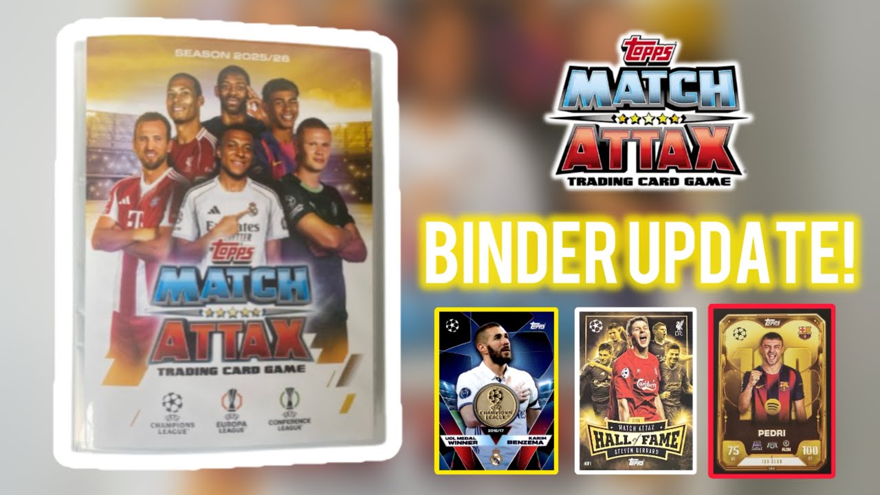 MATCH ATTAX 2025/2026 - BINDER UPDATE! EXCLUSIVE MEDALLION CARDS! 