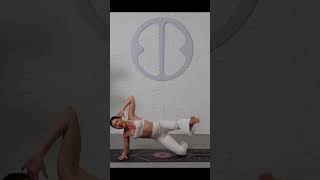 Side Plank Leg Kicks | Best Pilates Workout for Core &amp; Legs 🔥#yoga #fitnessshorts