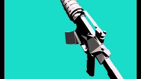 M4A1 | My first animation test with Blender 2.71