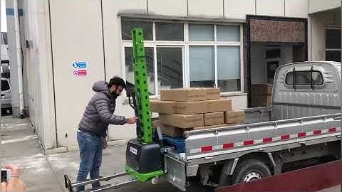 500kgs semi electric self loading stacker/self lift pallet stacker