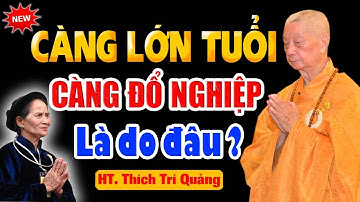 Càng Lớn Tuổi Càng Đổ Nghiệp nên làm gì để SẠCH NGHIỆP? - HT. THÍCH TRÍ QUẢNG