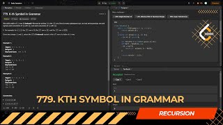 LEETCODE DAILY QUESTION 779 | K-th Symbol in Grammar | Is Kabir Coding