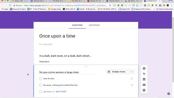 Creating a Choose Your Own Adventure Story in Google Forms