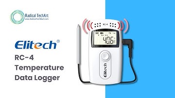 Elitech RC-4 Multi-Use Temperature Data Logger | External Probe + 16,000 Points Storage
