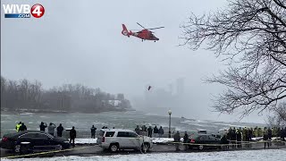 DRAMATIC VIDEO: Coast Guard attempts rescue at edge of Niagara Falls screenshot 3