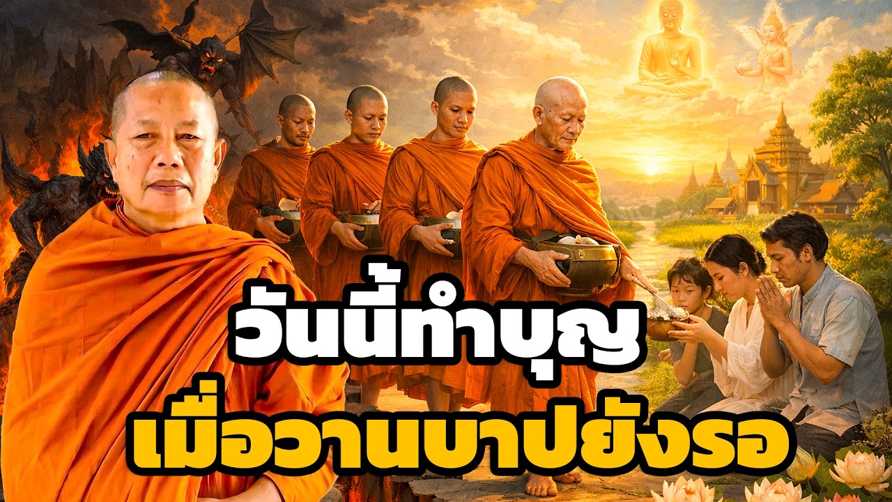 บุญไม่สูญ บาปไม่หาย ธรรมะคลายทุกข์ พระมหาบุญช่วย ปัญญาวชิโร