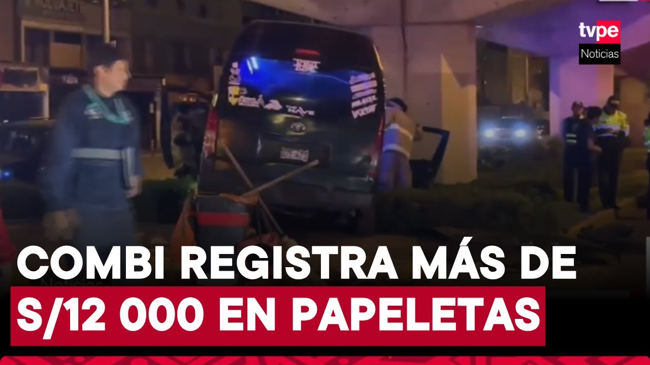 Combi pirata se pasa semáforo en rojo y provoca choque en San Borja ...